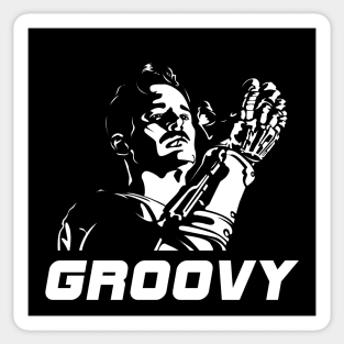 Army Of Darkness Groovy Ash Williams Bruce Campbell Sticker